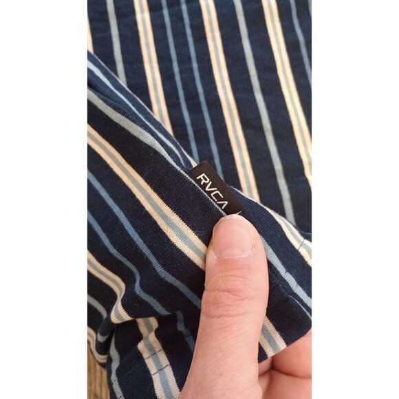NWT Men's RVCA Uptown Stripe Polo SS Shirt, Size Small - Picture 7 of 12